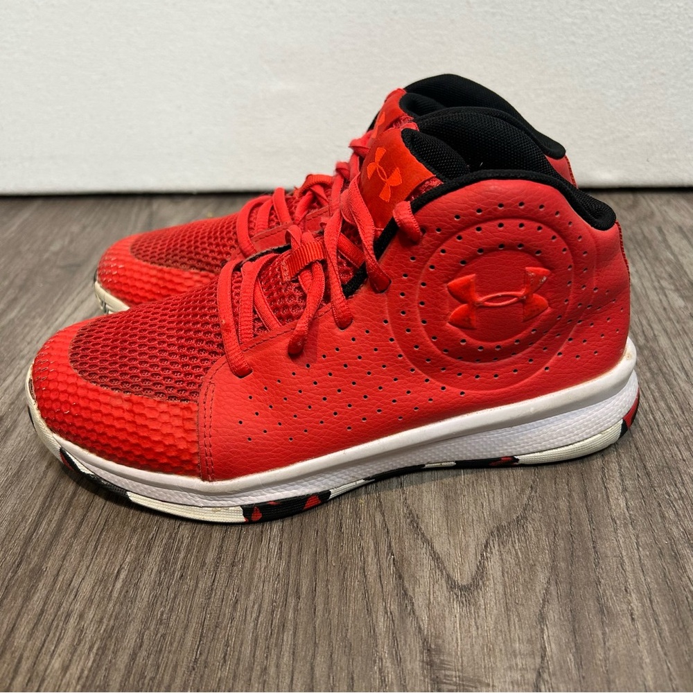 Under Armour Kids Bright Red Sneakers